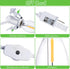 2 Pieces Accessory Cord with One LED Light Bulb Lamp Kit, 6Ft Christmas Village Lights Cord with On/Off Switch and Spare Fuse, Blow Mold Light for...