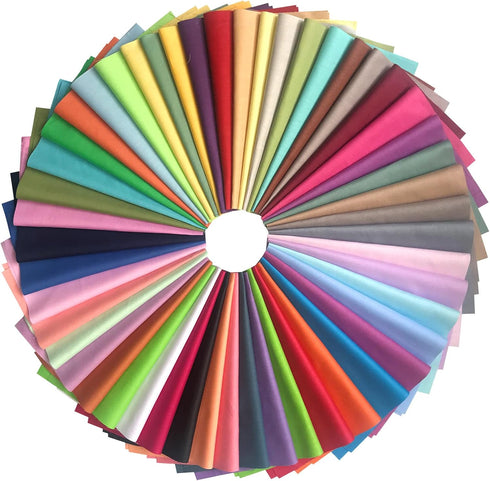 50 Pcs Cotton Fabric Fabric Bundle Quilting Fabric Bundle Patchwork for DIY Sewing Crafts (20 * 20cm)...
