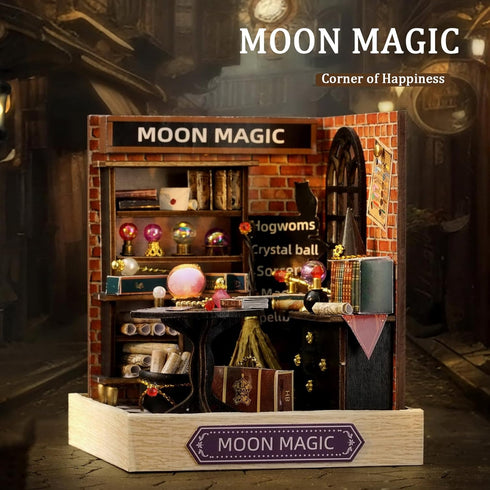 Flever Dollhouse Miniature DIY House Kit Creative Room with Furniture for Romantic Artwork Gift (Moon Magic)...