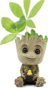Mini Groot Figurine Miniature Model Home Accessories Decompression Artefact Kids (Bird Nest Model)...