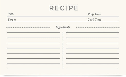 Jot & Mark Recipe Cards 3x5 Inches Blank Double Sided, 50 Count (Modern Minimal)...