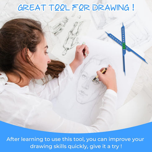 10 Inches Artist Proportional Scale Divider Drawing Tool, Pantograph Drawing Tool Allow Architects and Artists to Transfer Different Measurements ...