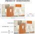 Oil Painting Print 4-Gang Quad Toggle Wall Plate Decorative Light Switch Cover for Kitchen Bedroom Bathroom Farmhouse Switches Faceplate Orange Gr...