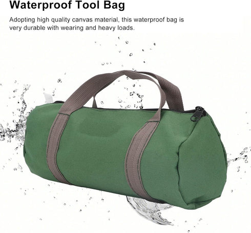 Tool Bag Wide Mouth Large Capacity Carrying Bag Waterproof Handbag Portable Multi Tool Bag for Wrench Screwdriver Pliers Nails for Construction Ca...