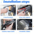 Car Rear View Mirror Rain Visor Guard, 2 Pcs Transparent Rain Eyebrow for Side Mirror, Waterproof Auto Mirror Visor Smoke Guard Cover, Accessories...