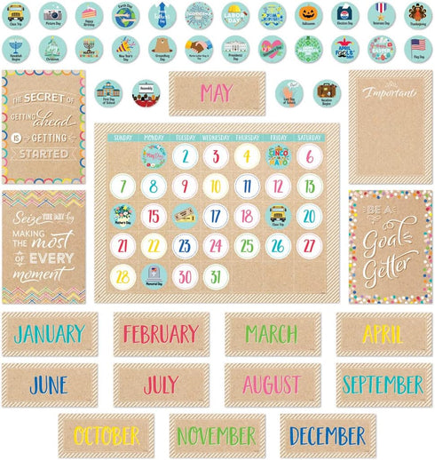 CTP Krafty Pop Calendar Set Bulletin Board (Creative Teaching Press 10874)...