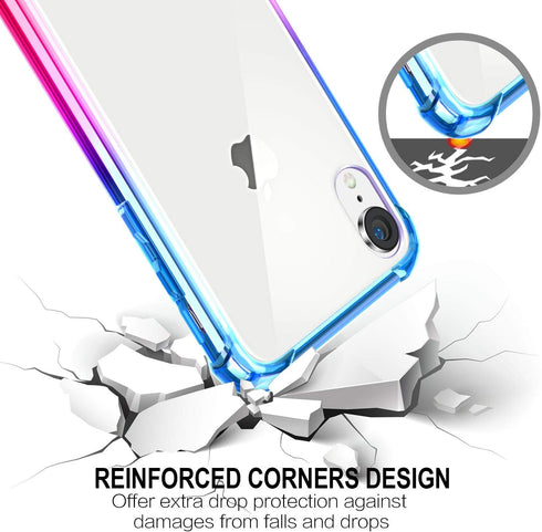 Salawat Compatible iPhone Xr Case, Clear iPhone Xr Case Cute Anti Scratch Slim Phone Case Cover Reinforced Corners TPU Bumper Shockproof Protectiv...