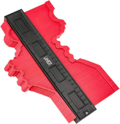 Contour Gauge 10 Inch, Widen Plastic Profile Gauge Duplicator, Precisely Copy Irregular Shapes Wood Template Measuring Tool for Perfect Fit and Ea...