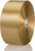 1 1/2 Inch Champaign Gold Solid Satin Ribbon, 50 Yards Craft Fabric Ribbon for Gift Wrapping Floral Bouquets Wedding Party Decoration...