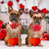 24pcs Valentine's Day Dog Collar Bow Ties Set, Adjustable Holiday Valentines Day Dog Grooming Bow Ties and Dog Neck Ties, Basic Small Dog Bow Ties...