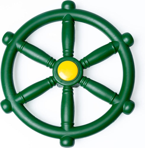 Barcaloo Playground Kids Steering Wheel Toy - Outdoor Playhouse Toys Plastic Pirate Ship Wheel for Jungle Gym or Swing Set Accessories...
