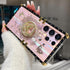for Samsung Galaxy S24 Ultra Kickstand Case, Cute Luxury Glitter Bling Sparkly Diamond Butterfly with Ring Stand Floral TPU Bumper Shockproof Wome...