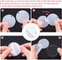 Audab 120pcs Acrylic Keychain Blanks for Vinyl Kit Including 30pcs Clear Acrylic Blanks, 30pcs Keychain Tassels, 30pcs Key Rings and 30pcs Jump Ri...