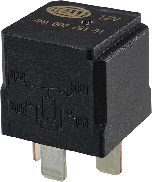HELLA 007791011 12V 40 Amp SPST Relay with Resistor, Multi...