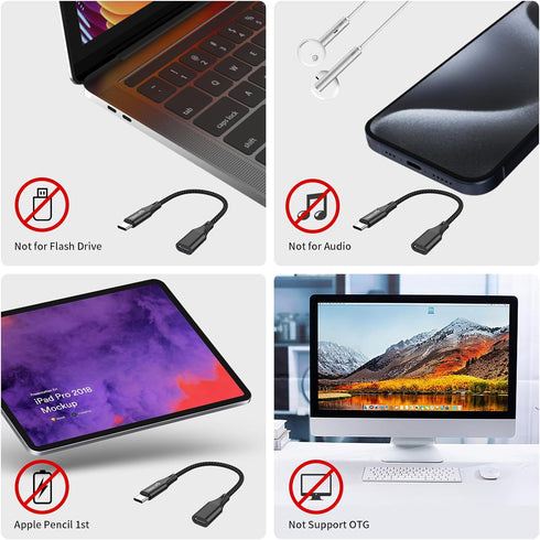 for Lightning to USB C Adapter, Only Supports 60W PD Fast Charging and Data Transfer for 15/15 Pro/15 Plus/15 Pro Max and Other USB C Devices-Blac...