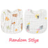 Zainpe 6Pcs Snap Muslin Cotton Bibs for Baby Flamingo Star Flower, Machine Washable Adjustable Burp Cloths with 6 Absorbent Soft Layers for Infant...