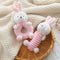 Plush Baby Soft Rattle Toys, Pink Bunny Baby Rattles for Infants Baby First Stuffed Animal Plush Rattle Shaker Set for Newborns Soft Ring Rattle S...