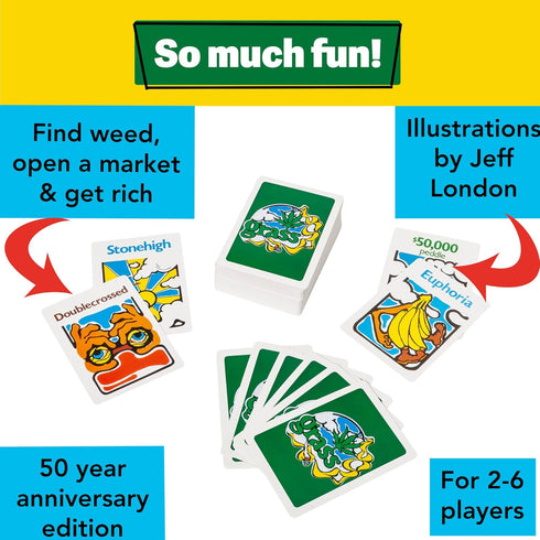 TDC Games Grass Card Game, Novelty Card Game for Adults, Fast Paced Card Game for 2-6 Players, Hilariously Fun Game to Play with Friends, Card Gam...