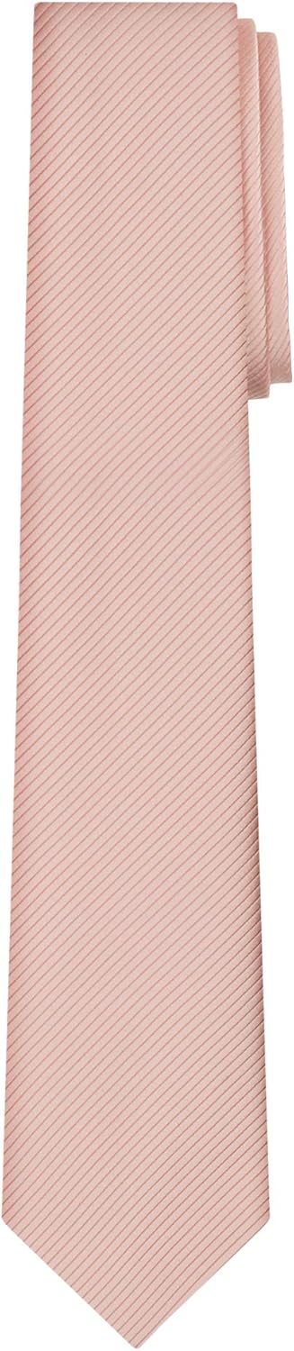 Jacob Alexander Men's Tone on Tone Corded Slim Neck Tie...