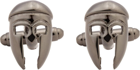 Knighthood Helmet Warrior Cufflinks for Men Gun Metal Shirt Cuff Links Business, Wedding Gifts with Gift Box...
