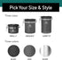 Coffee Gator Coffee Canister - 22oz, Airtight Stainless Steel Kitchen Food Storage Container with Date Tracker, Scoop for Grounds Coffee Bar Acces...