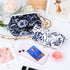 Oyachic 2 Packs Large Floral Coin Purses Canvas Cash Wallet Make Up Cellphone Bag Vintage Change Pouch Key Holder Kiss lock Clasp Clutch...