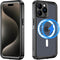 Magnetic for iPhone 15 Pro Case Waterproof with Built-in Screen Protector,Compatible with MagSafe Shockproof Dustproof Heavy Duty Full Body Protec...
