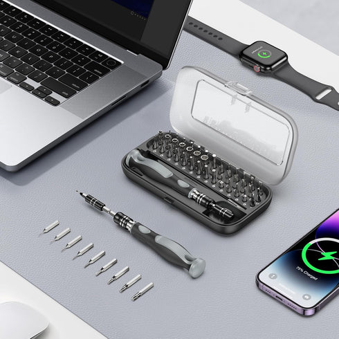 ORIA Precision Screwdriver Set, 48 in 1 Magnetic Mini Screwdriver Kit with 41 Bits, Glasses Screwdriver, Portable Repair Tool Kit with Case, Exten...