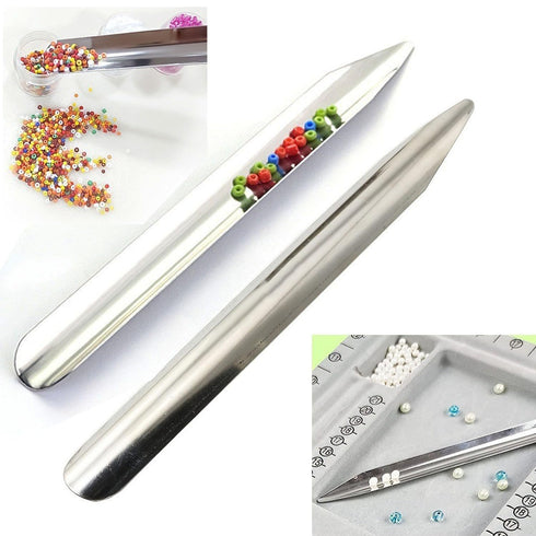 Lab Spoon Spatula Scoop Spatula Rounded and Pointed Ends Stainless Steel Spatula Spoon Laboratory Spatula 15cm/5.9 inch 4PCS...