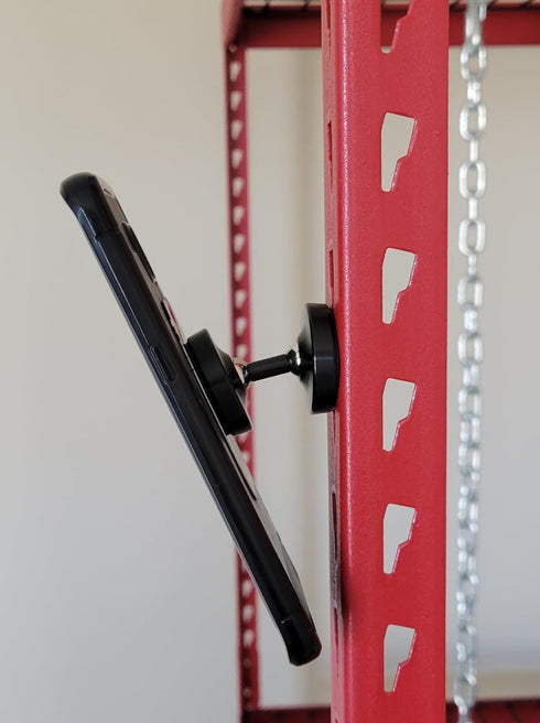 Pivot™ - Dual Sided Magnetic Phone Mount for The Gym | Swiveling Magnetic Phone Mount | 360° Magnetic Phone Holder...