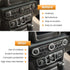 Air Conditioner Switch Knob Cover for 2018-2025 Jeep Wrangler JL JLU Gladiator JT Bling Crystal Rhinestone Button Cover Decoration Twist Ring Trim...