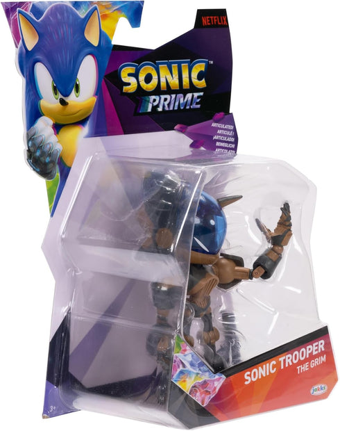 Sonic Prime 5-inch Sonic Trooper - The Grim Action Figure 13 Points of Articulations. Ages 3+ (Officially Licensed by Sega and Netflix)...