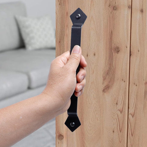 Barn Door Handles - Gate Pulls for Wooden Fences Shed Garage Sliding Door - Pull Handle Rustic Farmhouse Industrial Style - Outdoor Indoor Exterio...