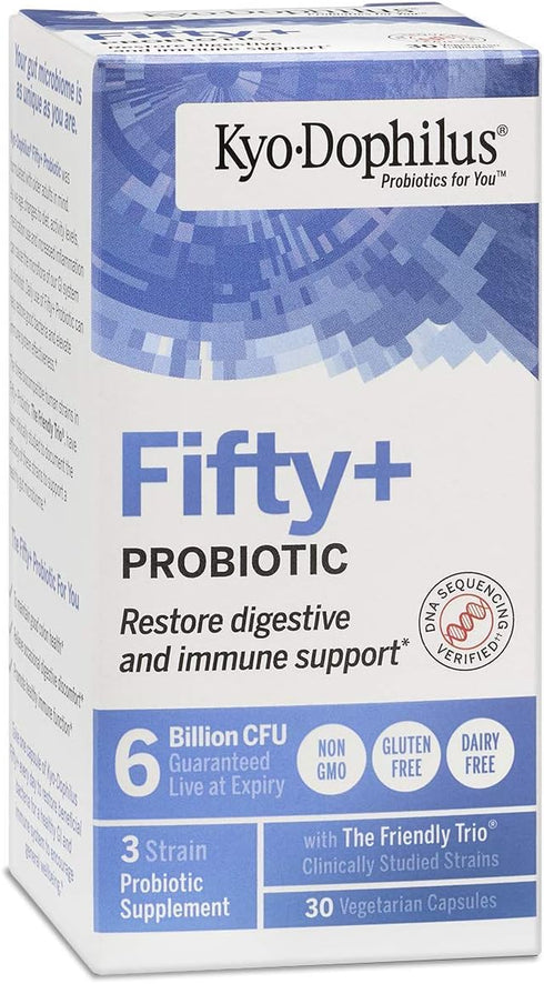 Fifty Plus Probiotic, 30 Count, 6 Billion CFU...
