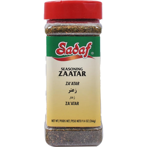Sadaf Zaatar Seasoning - Green Zaatar Spice for Cooking and Food Seasoning - Spices & Seasonings - Middle Eastern Cuisine - Halal - 9.4 oz PET Bot...
