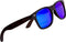 Woodies Zebra Wood Sunglasses with Electric Blue Mirrored Polarized Lens and Real Wooden Frame for Men and Women | 100% UVA/UVB Protection...