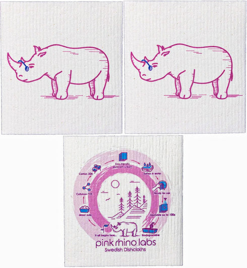 Swedish Dishcloths – Eco-Friendly Reusable Kitchen Towels – 3 Pack Cleaning Cloths for Dishes, Counters & Surfaces – Super Absorbent, Compostable,...