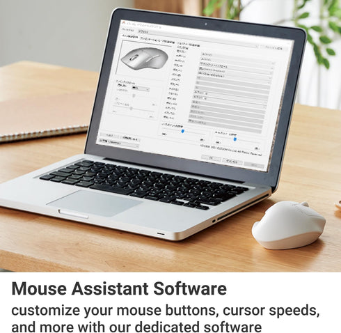 ELECOM Bluetooth Mouse Ergonomic Shape, Silent Click, 18-Month Battery Life, 2000DPI, 5 Buttons with Tilt Wheel, Optical Sensor, Compatible with P...