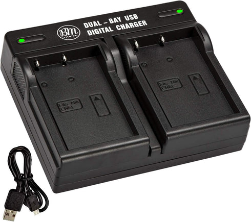 EN-EL5 Dual Rapid Battery Charger for Nikon Coolpix P80 P90 P100 P500 P510 P520 P530 Digital Camera...