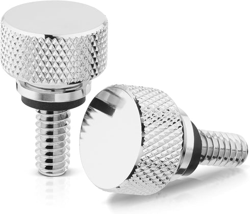 Amazicha 2 PCS Stainless Steel Fender Seat Bolt Screw Chrome 1/4"-20 Thread Compatible for Harley Davidson Touring Softail Dyna Sportster 1996-202...