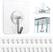 Adhesive Hooks Removable Wall Hooks 13 LB Ceiling Hook Transparent Seamless Waterproof and Oil Proof for Cabinet Kitchen Bathroom Ceiling Office W...