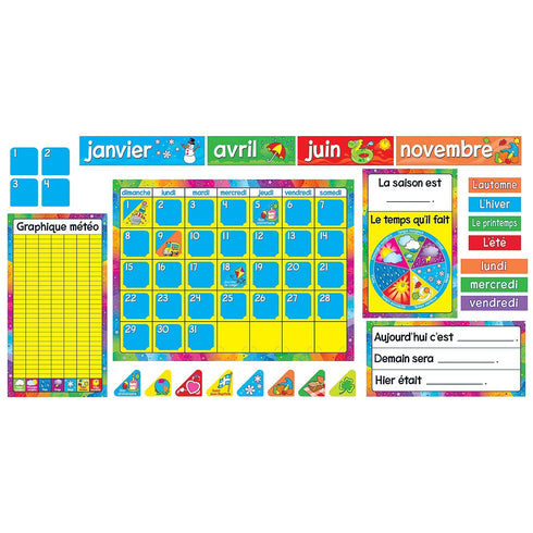 TREND enterprises, Inc. T-8292 Calendrier Annuel (French) Bulletin Board Set...