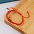 Caiyao 2Pcs Handmade 7 Knots Red String of Fate Protection Good Luck Bracelet Set Adjustable Kabbalah Braide Rope Long Distance Relationship Brace...