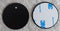 Metal Plates for Magnetic Phone Mount - Premium 2pcs Uni Strong Adhesive Sticker (Round or Rectangular) (2 Round 1.5"" x 1.5""), Black...