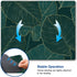 Computer Mouse Pads with Tropical Leaves Design, Square Waterproof Non-Slip Rubber Base Mouse Mat for Office Laptop...