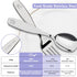 Lehoo Castle Toddler Utensils, 6 Pcs Toddler Silverware 2 Year Old, Toddler Forks and Spoons, Kids Silverware Set Stainless Steel, Metal Silverwar...