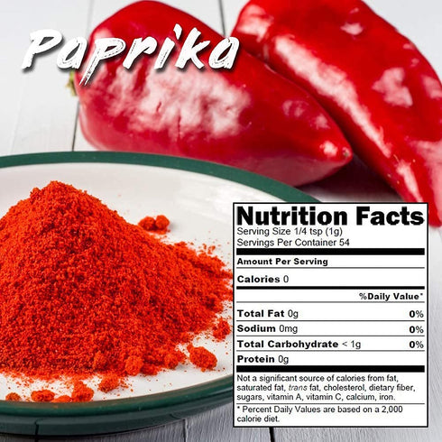 Spices Village Paprika Powder (8 oz), Sweet, Flavorful Spice, Ground Paprika Seasoning made from Dried Red Peppers, Kosher, Gluten-Free, Non-GMO, ...