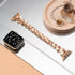 Dainty Heart Bands for Apple Watch 38mm 40mm 41mm 42mm, Bling Metal Strap for Women, Elegant Dressy Bracelet for iWatch Series 10/9/8/7/6/5/4/3/2/...