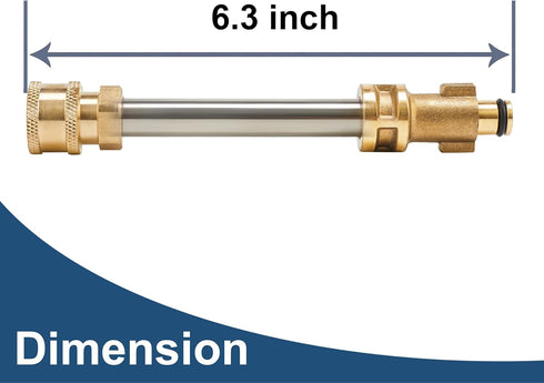 Replacement for Pressure Washer Gun Adapter Ryobi, Portland, Greenworks, Husky, Replacement wand with 5 Nozzle Tips, 1/4 Inch Quick Connector Silv...