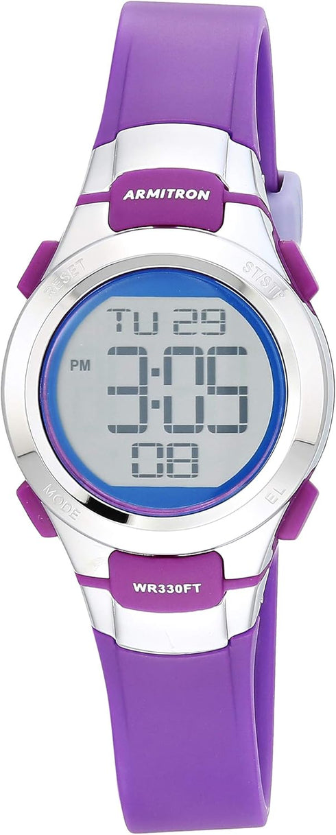 Armitron Sport Women's Quartz Sport Watch with Resin Strap, Purple, 12 (Model: 45/7012BPR)...